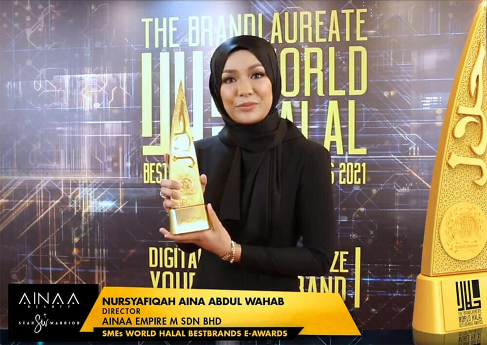 ainaa-beauty-brand-laurette-sme-world-halal-brand-award